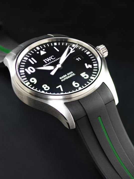 IWC - Rubber B - Bracelet caoutchouc pour Mark XVII et Mark XVIII - Série boucle ardillon