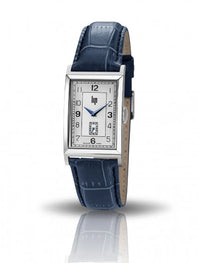 Montre Lip - Churchill T24 bracelet cuir bleu