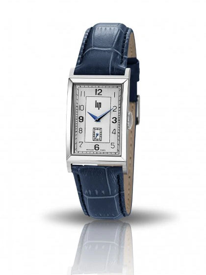 Montre Lip - Churchill T24 bracelet cuir bleu