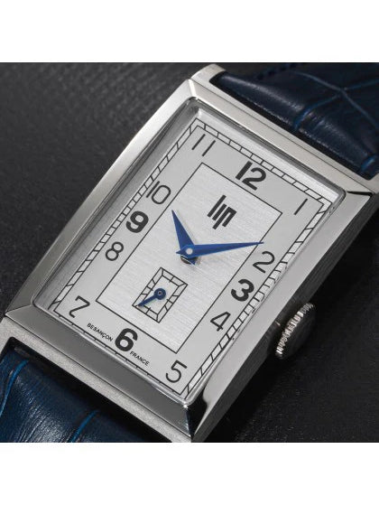 Montre Lip - Churchill T24 bracelet cuir bleu