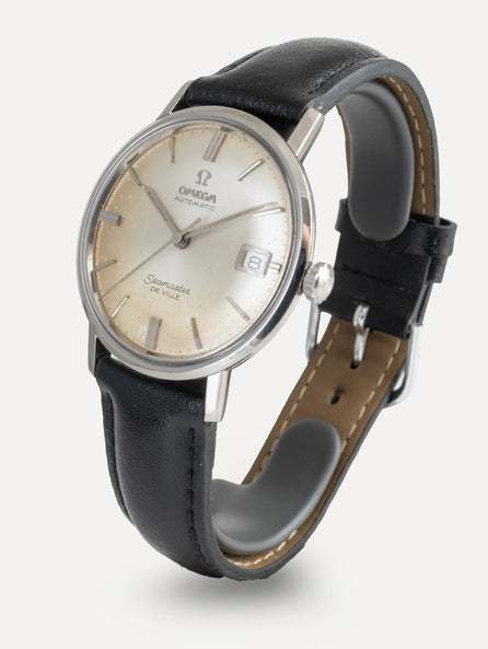 Omega – Seamaster De Ville ref 166020, gray steel dial 34.5mm, year 1963, automatic caliber 562, movement 20395025