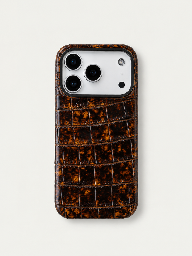 Leather Case for iPhone 17 Pro / 17 Pro Max - Alligator / Himalaya