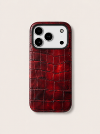 Leather Case for iPhone 17 Pro / 17 Pro Max - Alligator / Himalaya