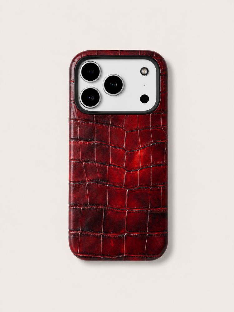 Leather Case for iPhone 17 Pro / 17 Pro Max - Alligator / Himalaya