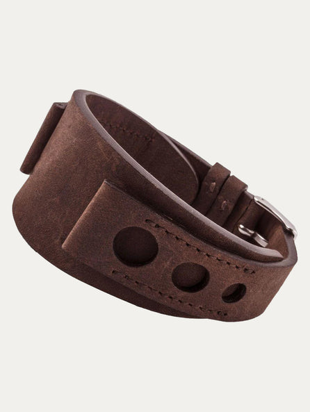 Bracelet bund vintage "racing" – Veau
