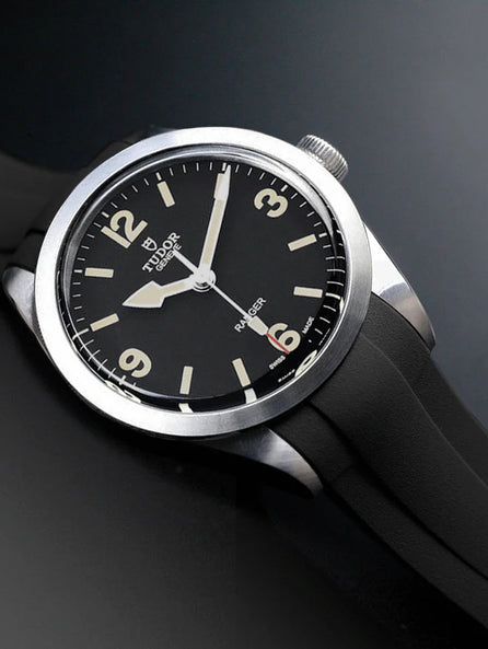 Tudor - Rubber B - Bracelet caoutchouc pour Ranger 79950 - Série boucle ardillon