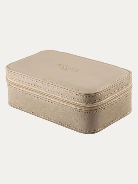 Boite à montres et bijoux "Milady"- Etui de voyage pour 1 montre - Beige, noir