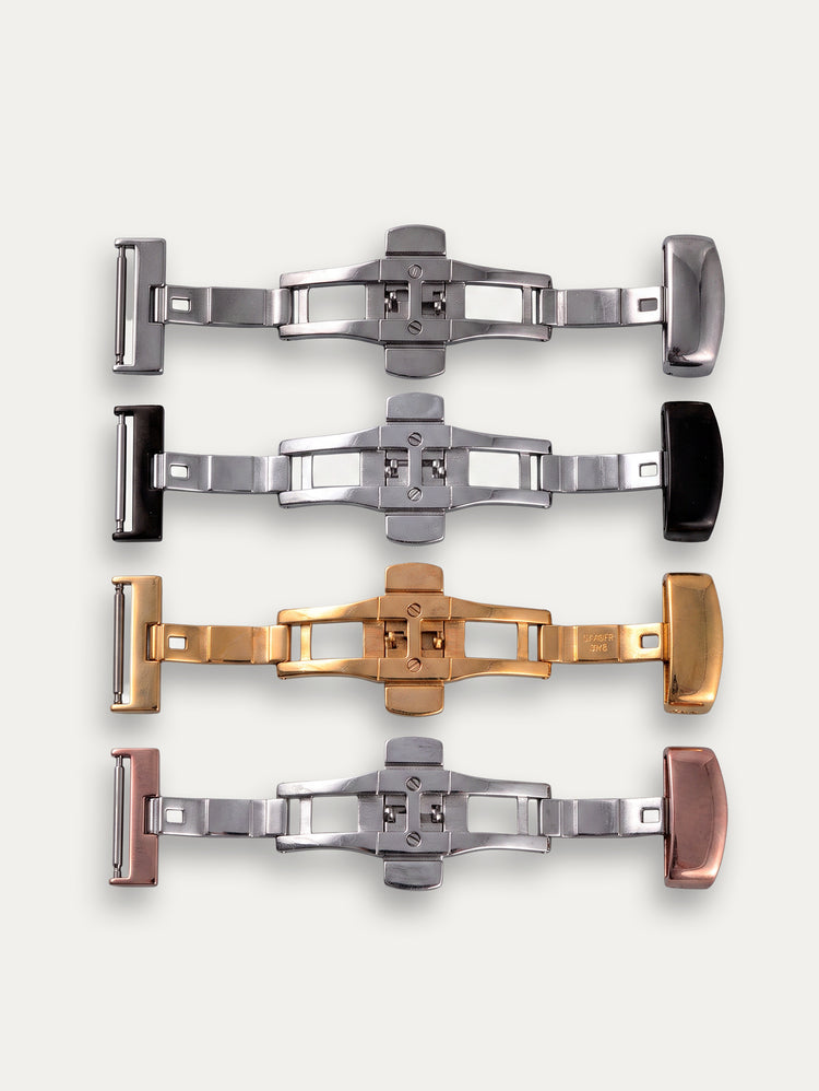 Boucle déployante classique générique pour bracelets de montres cuir