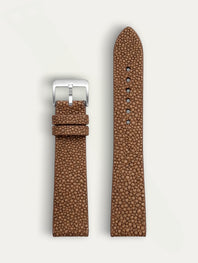 Bracelet-montre cuir - Galuchat Sable