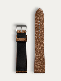 Bracelet-montre cuir - Galuchat Sable