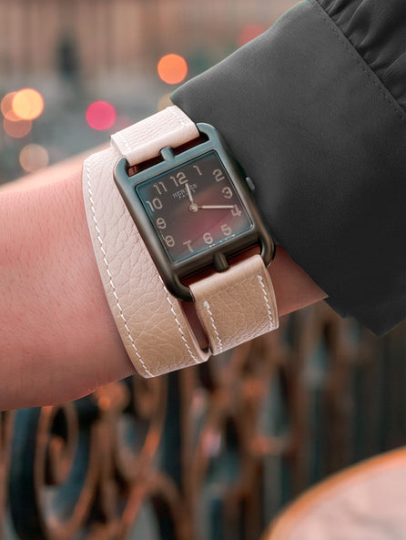 Hermès Cape Cod/Heure H – Bracelet Double tour Buffle