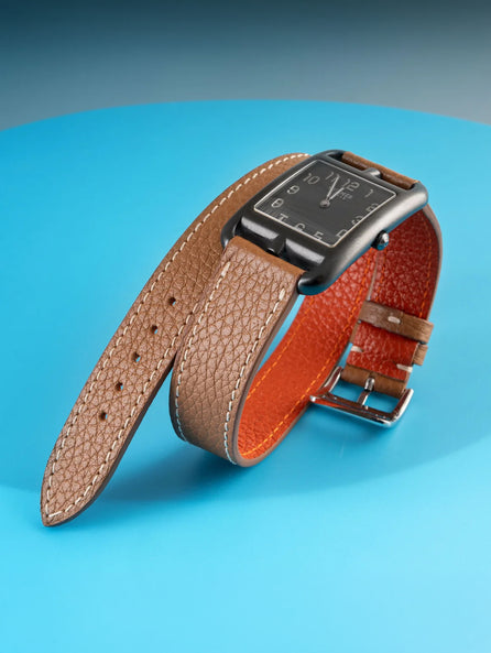 Hermès Cape Cod/Heure H – Bracelet Double tour Buffle
