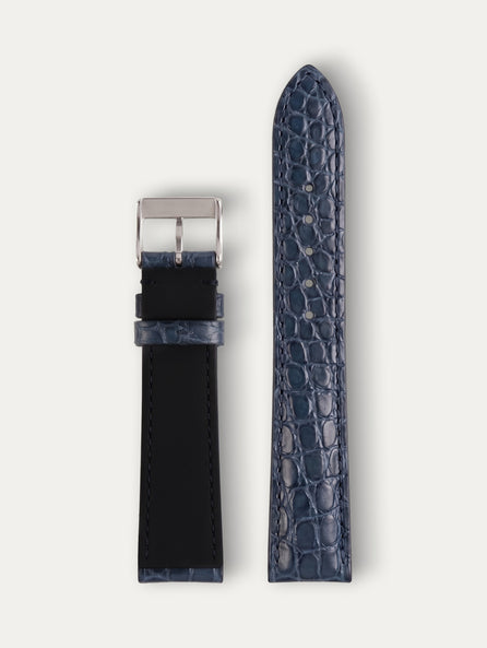 Bracelet cuir Classique Essential - Alligator écailles rondes