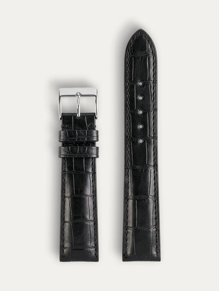 Bracelet classique "Essential" – Bracelet Alligator Noir