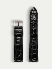 Classic leather strap – Shiny alligator