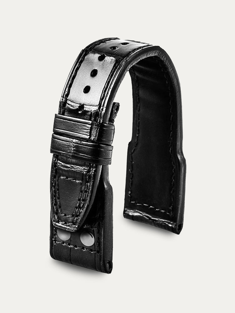 IWC Big Pilot – Alligator strap with rivets