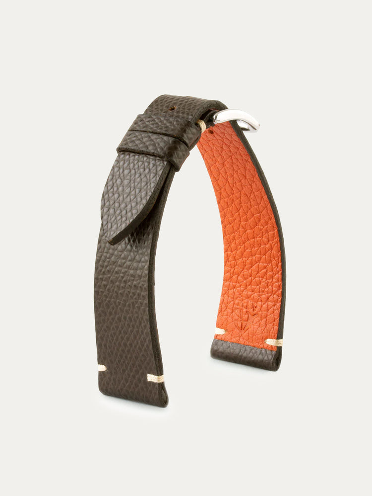 Bracelet cuir "Tribute to H." – Veau Grainé