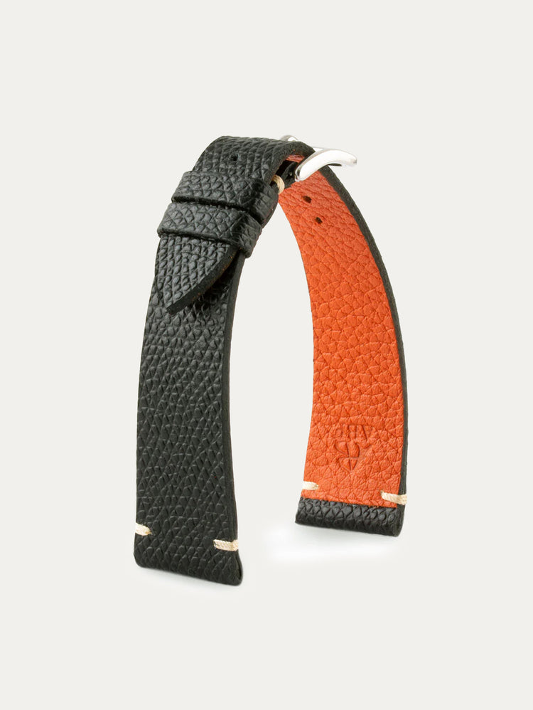 Bracelet cuir "Tribute to H." – Veau Grainé