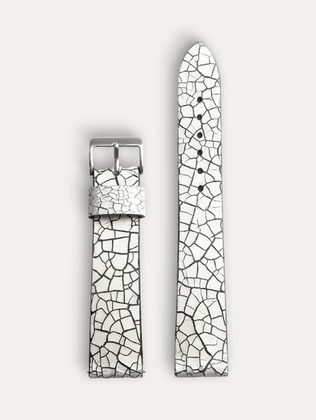 Bracelet montre "Porcelaine" - Esturgeon blanc