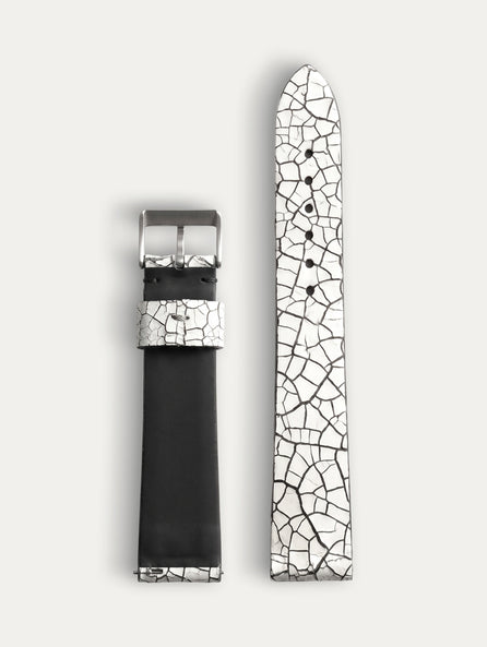 Bracelet montre "Porcelaine" - Esturgeon blanc