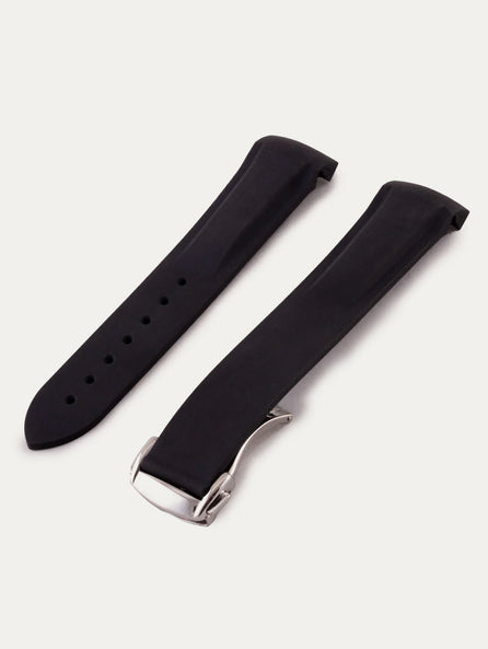 Omega Speedmaster / Seamaster - Bracelet intégré caoutchouc - Rubber cousu