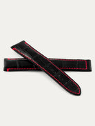Black couture + red bartacks