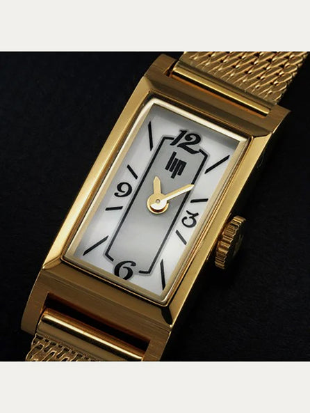 Montre Lip - Churchill T13 maille milanaise dorée
