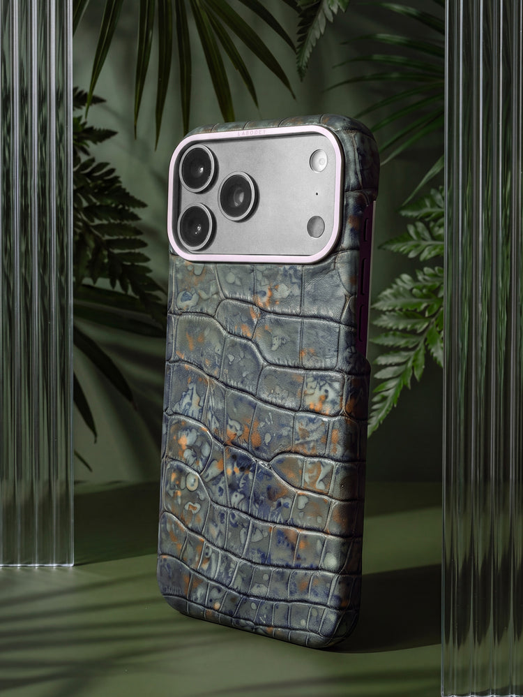 Leather Case for iPhone 18 Pro / 18 Pro Max - Alligator Jasper