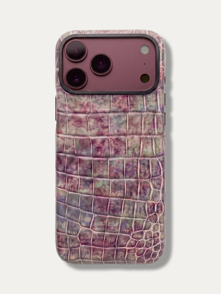 Leather Case for iPhone 17 Pro / 17 Pro Max - Alligator / Himalaya