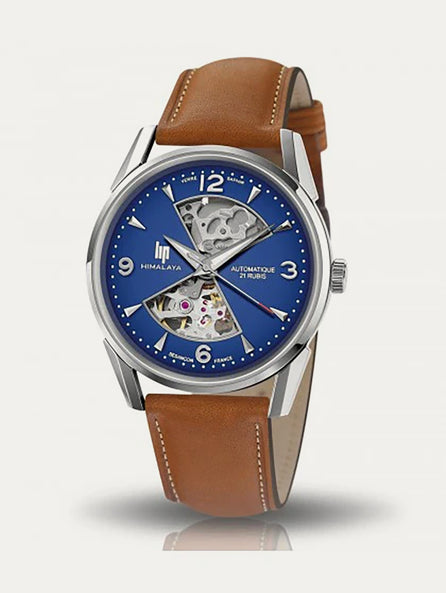 Montre Lip - Himalaya 40mm sablier cadran bleu