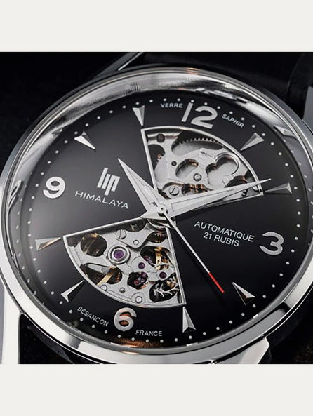 Montre Lip - Himalaya 40mm sablier cadran noir
