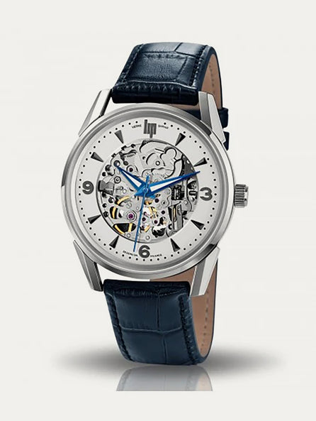 Montre Lip - Himalaya 40mm squelette bleu nuit