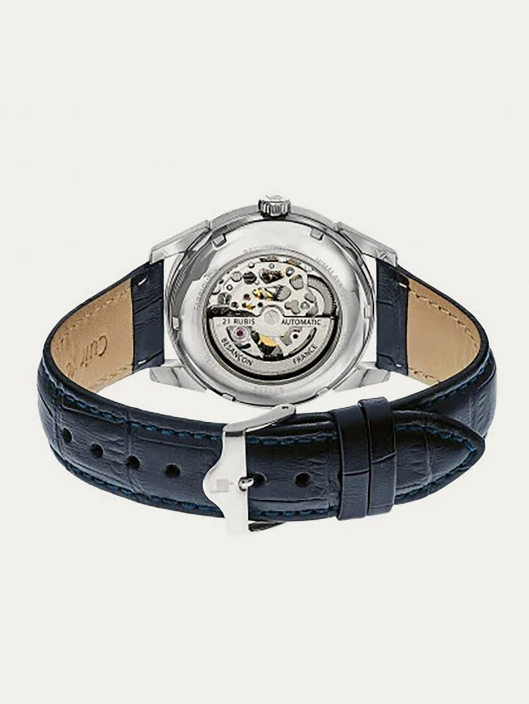 Montre Lip - Himalaya 40mm squelette bleu nuit
