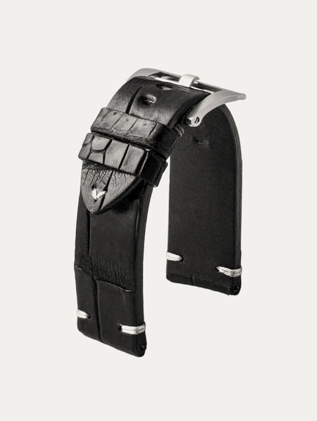 Panerai Luminor - Bracelet-montre cuir vintage - Alligator (noir, marron, bleu, kaki, rouge...)