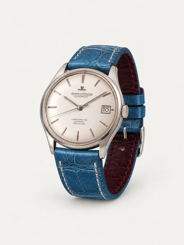 Jaeger LeCoultre – white dial, steel, automatic, 36mm K8835 geomatic model, movement 2019028, FDBE389/1 no. 1185349
