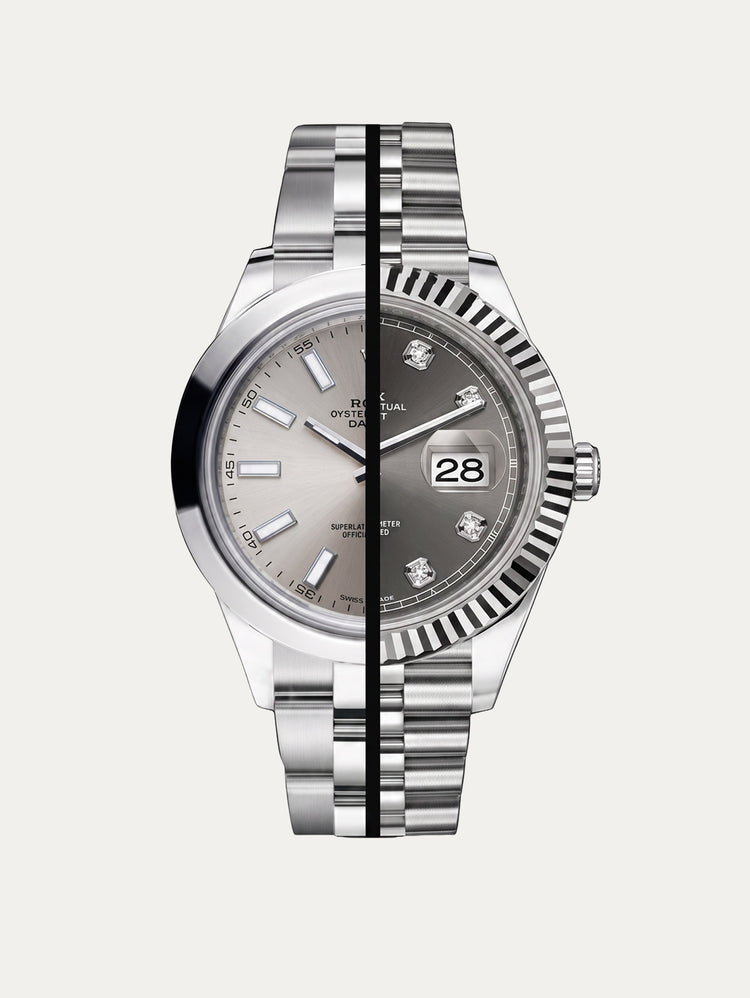 Rolex - Rubber B - Bracelet caoutchouc pour Datejust 41 mm - Série boucle ardillon