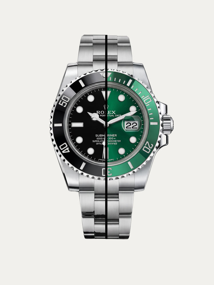 Rolex - Rubber B - Bracelet caoutchouc pour Submariner 40mm Ceramic - Série boucle ardillon