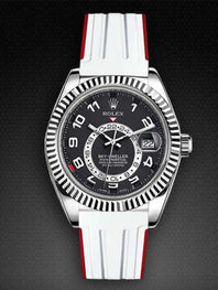 Rolex - Rubber B - Rubber Strap for Sky-Dweller on Leather - VulChromatic®