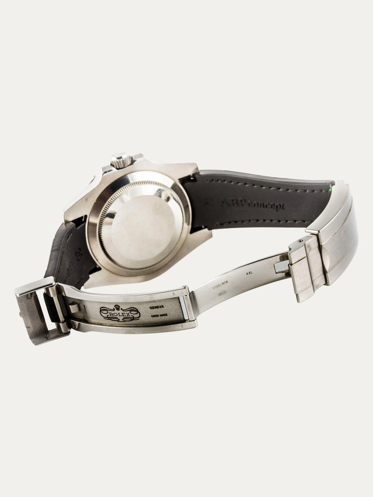 Rolex – Leather watch strap R Strap – Contrasting black alligator (blue, brown, grey, green...)