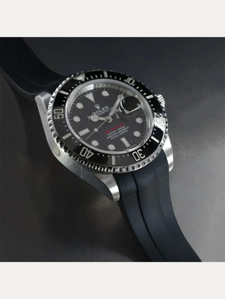 Rolex - Rubber B - Bracelet caoutchouc pour Sea-Dweller 43mm - Série Glidelock ref. 126600
