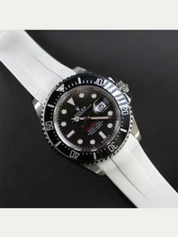 Rolex - Rubber B - Bracelet caoutchouc pour Sea-Dweller 43mm - Série boucle ardillon ref. 126600