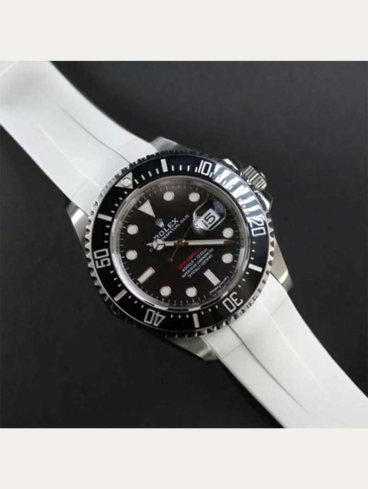 Rolex - Rubber B - Bracelet caoutchouc pour Sea-Dweller 43mm - Série boucle ardillon ref. 126600