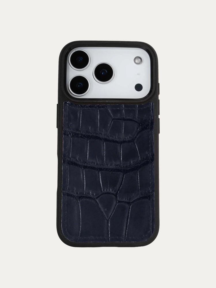 Coque cuir "Sport" pour IPhone 18 Pro / 18 Pro Max - Alligator