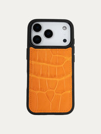 Coque cuir "Sport" pour IPhone 18 Pro / 18 Pro Max - Alligator