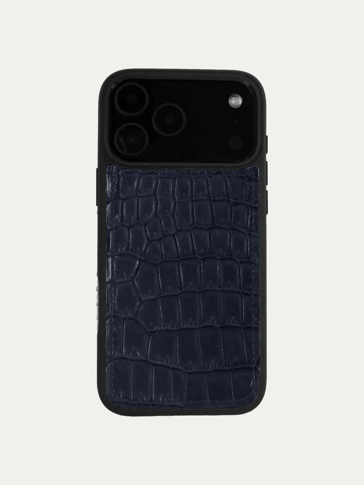 Coque cuir "Sport" pour IPhone 18 Pro / 18 Pro Max - Alligator
