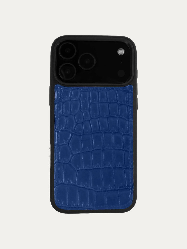 Coque cuir "Sport" pour IPhone 18 Pro / 18 Pro Max - Alligator