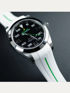 VULChromatic® Arctic White with Forest Green accent (M115-WT/VCFG)