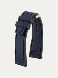 IWC Pilot style rubber watch strap - Rubber (black, blue, green, brown, red...)