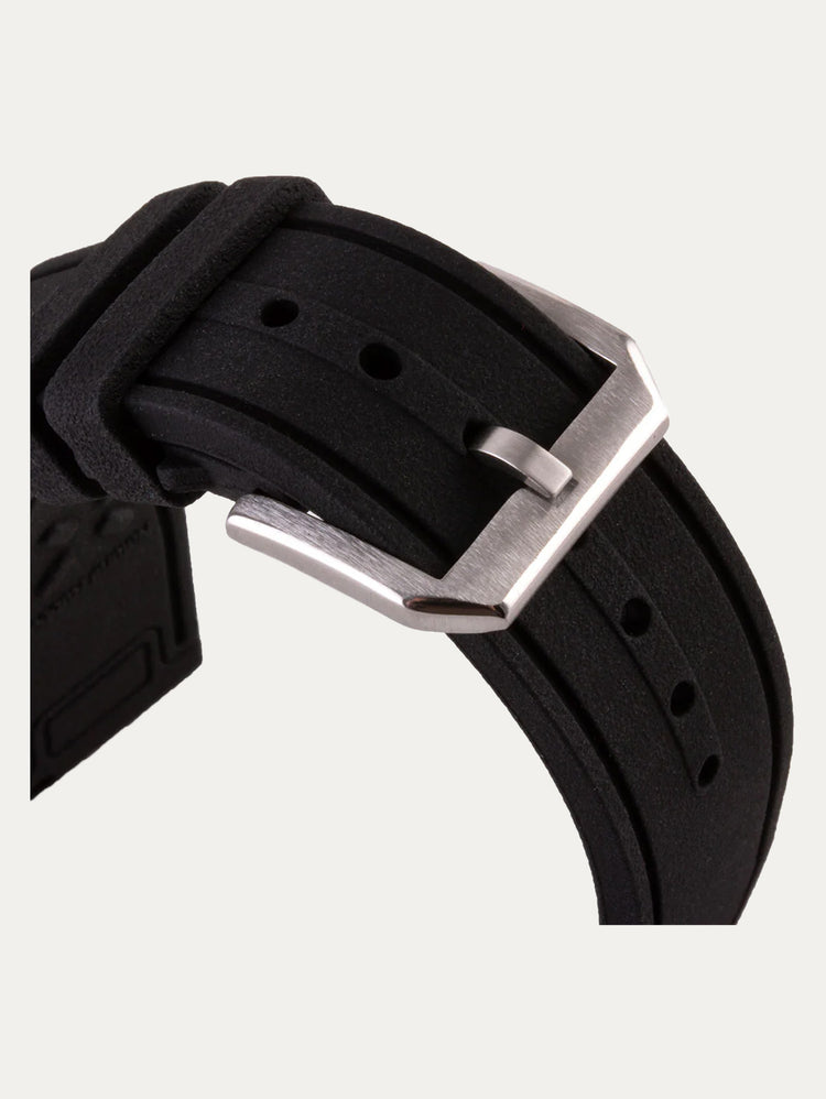IWC Pilot style rubber watch strap - Rubber (black, blue, green, brown, red...)