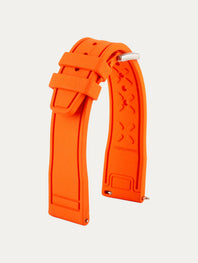 IWC Pilot style rubber watch strap - Rubber (black, blue, green, brown, red...)